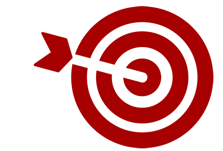 red target with an arrow through the bullseye