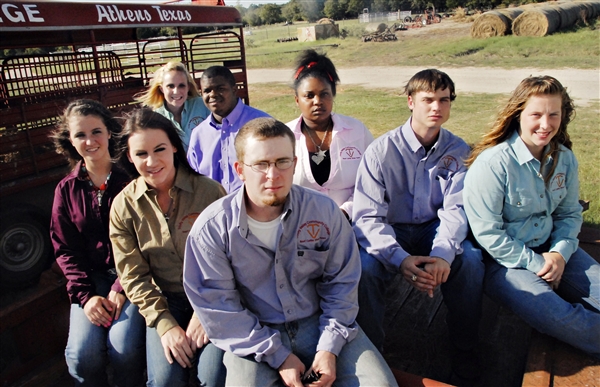 2010-2011 SHOW TEAM - Left - right: Jessica Price, Haley Jackson, Samantha Kinzie, Capt. Joe Eatmon, Carlton Goldsmith, Jalisa Corbin, Ryan Patton, and Maegan Gibson