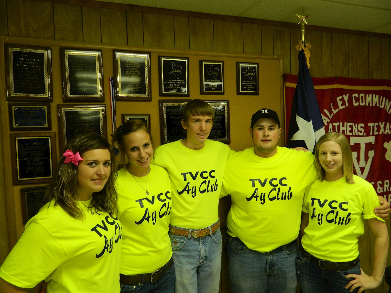 Officers: L-R, Taylor Murhphy, Samantha Kinzie, Taylor Brown, Cody Barnes, and Katie Newsom. (not pictured - Alexa Williams)