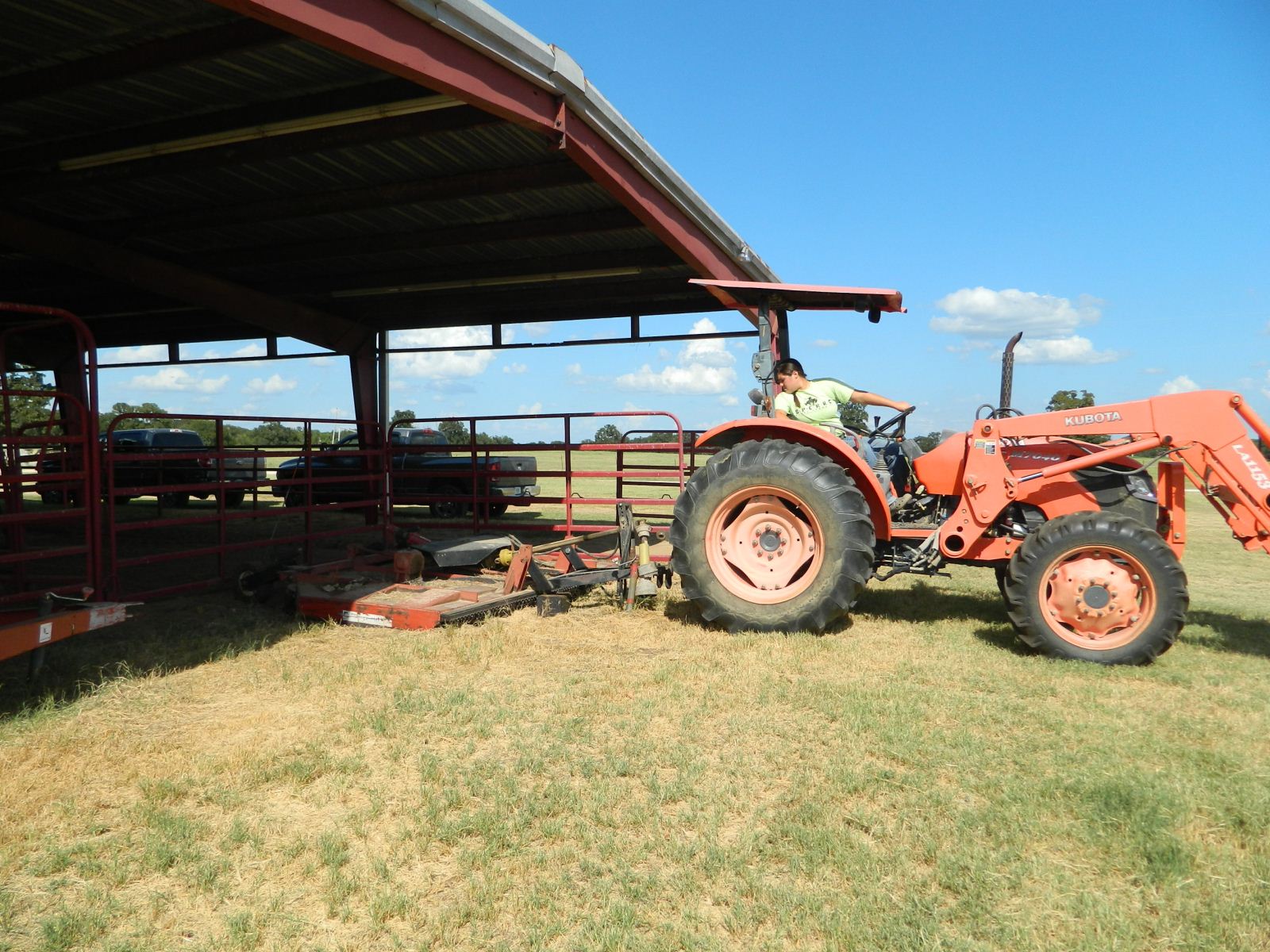 Tractor with Bushhog