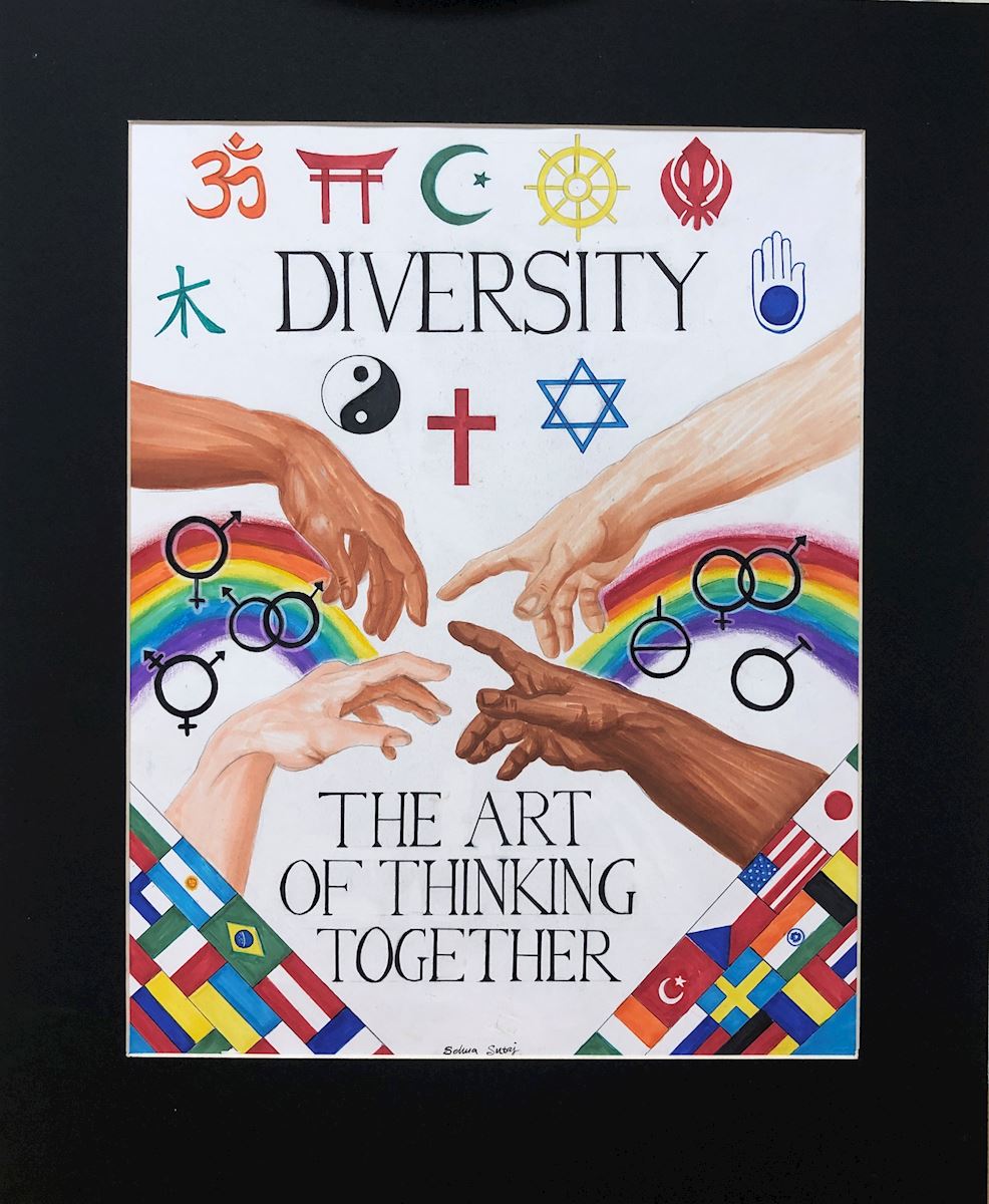 Diversity poster created by Trinity Valley student 