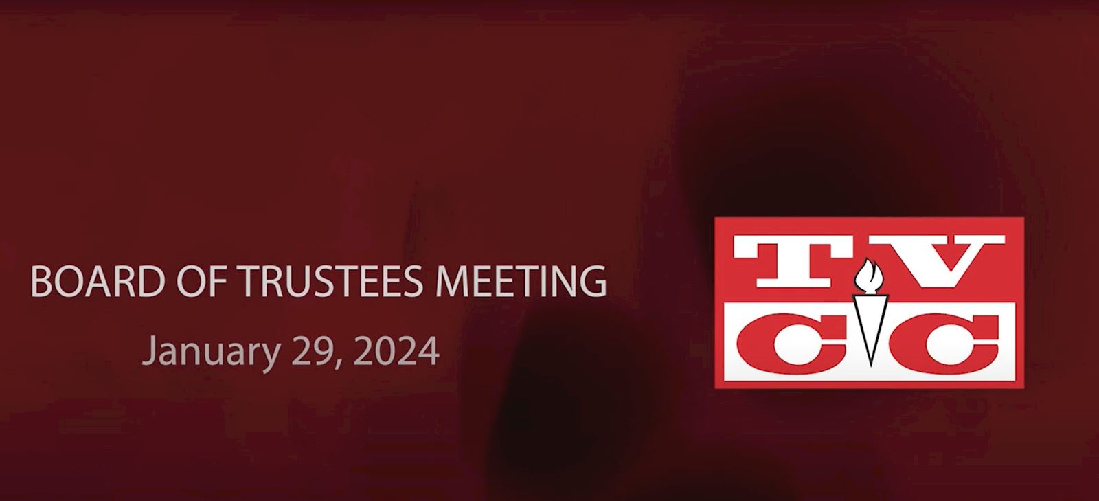 Board of Trustees Meeting , Monday, January 29, 2024                                                                                        