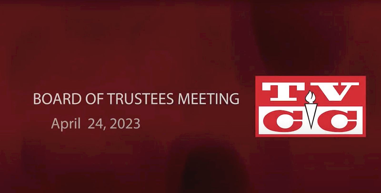 Board of Trustees Meeting, Monday,  April 24, 2023                                                                                          