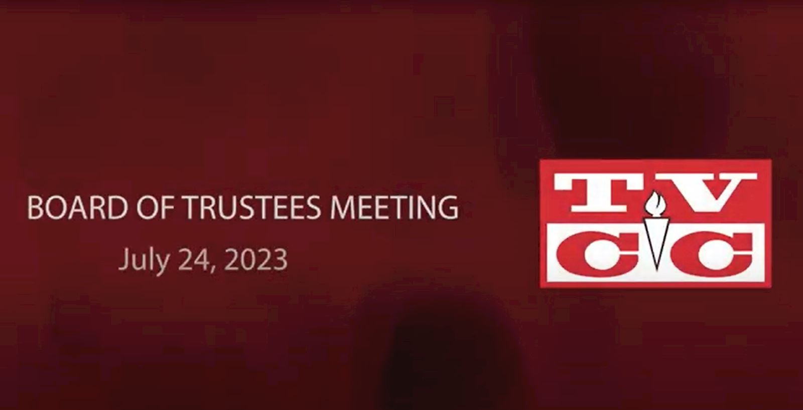Board of Trustees Meeting , Monday,  July 24, 2023                                                                                          