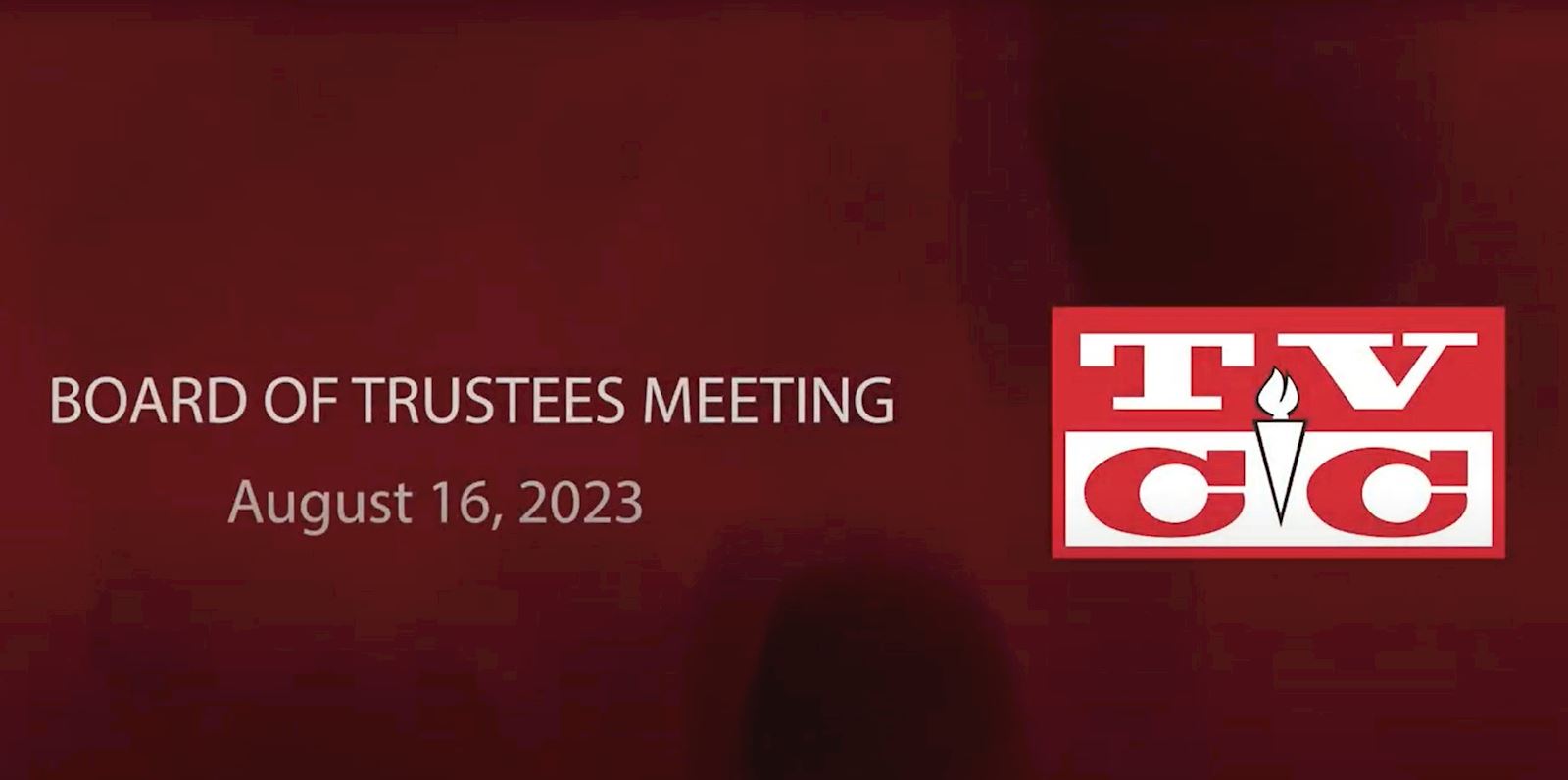 Board of Trustees Special Meeting , Wednesday, August 16, 2023                                                                              