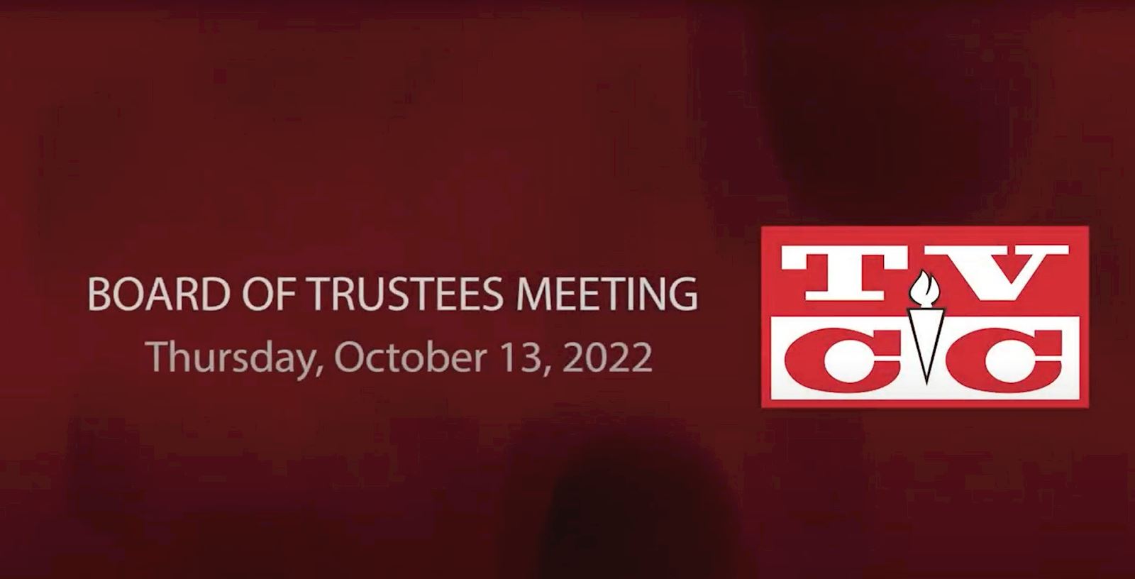 Board Of Trustees Meeting, Thursday, September 13, 2022                                                                                     