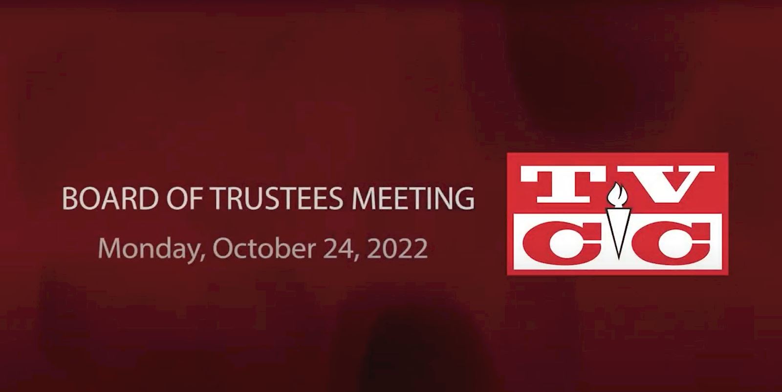 Board of Trustees Meeting , Monday, October 24, 2022                                                                                        