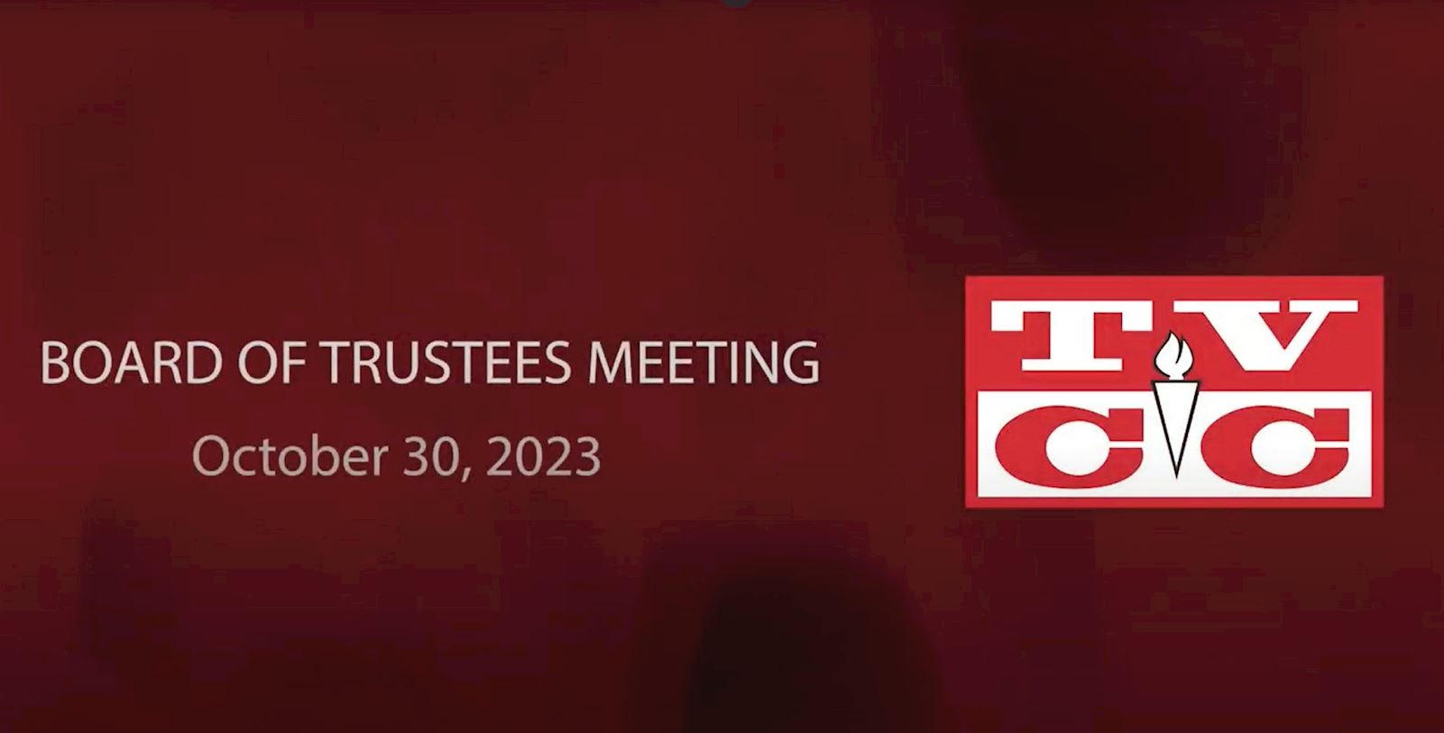 Board of Trustees Meeting , Monday, October 30, 2023                                                                                        
