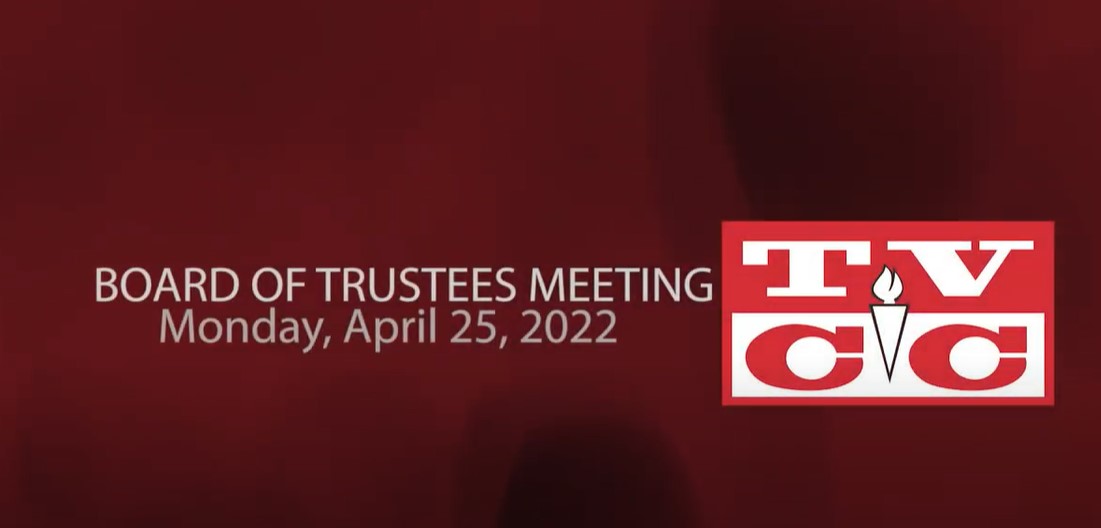 Board of Trustees Meeting, Monday,  April 25, 2022                                                                                          