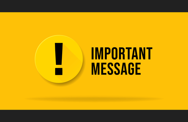 Important Message! Important Message!