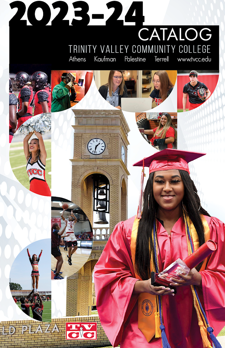 College graduate standing next to TVCC Clock Tower                                                                                          