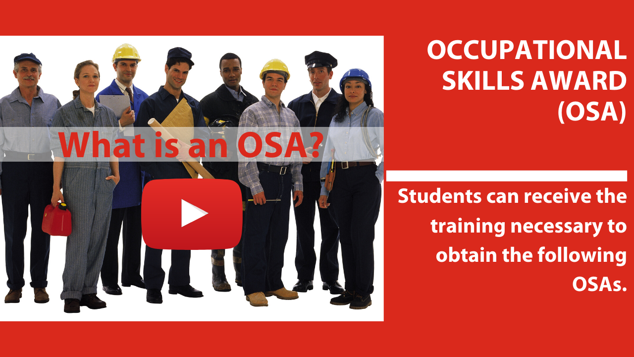 Occupational Skill Awards(OSA) & Certifications