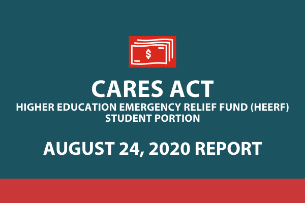 CARES Act August 24 Report                                                                                                                  