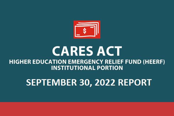 CARES Act September 30 2022 Institutional Portion Report                                                                                    