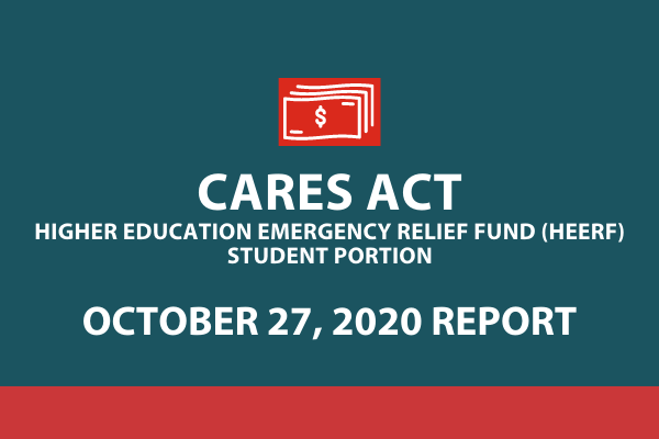 Oct 27 CARES Act Student Portion Update                                                                                                     