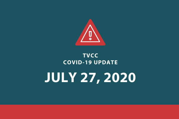 July 27, 2020 COVID-19 Update                                                                                                               