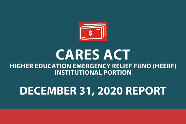 CARES Act Institutional Portion Report December 31                                                                                          
