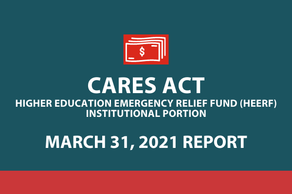 CARES Act March 31 2021 Institutional Portion Report