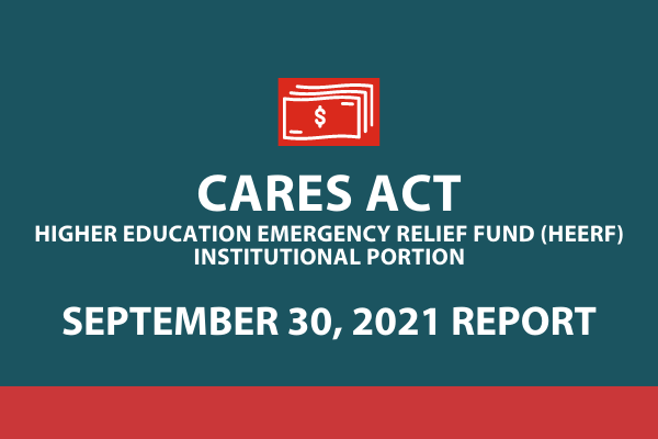 CARES Act September 30 2021 Institutional Portion Report                                                                                    