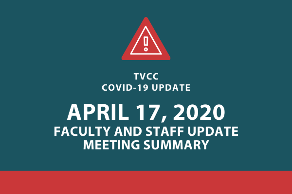 COVID-19 Update April 17, 2020                                                                                                              
