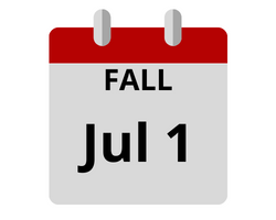 Fall priority deadline July first