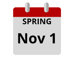 Spring priority deadline November first