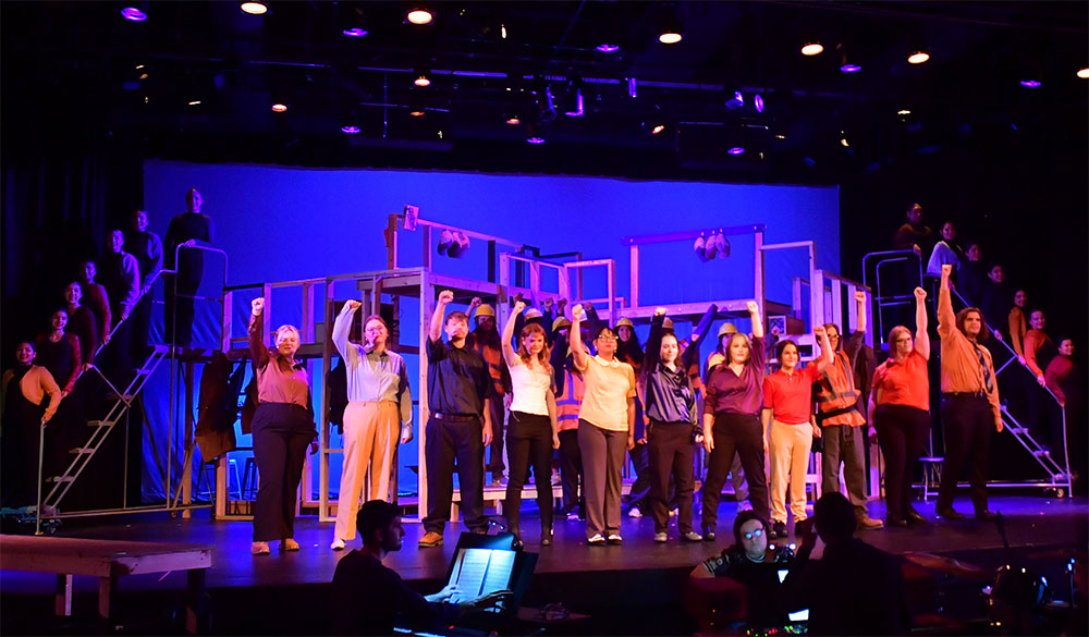 working the musical cast
