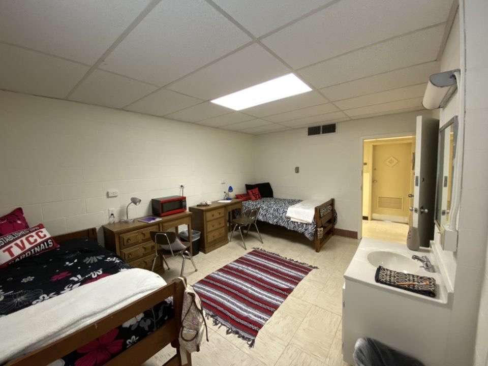 Double room view for South and West halls
