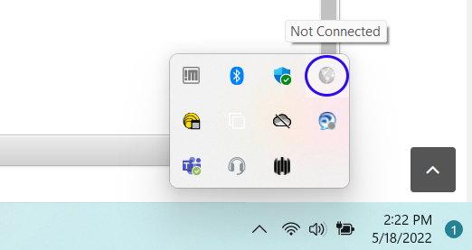 global protect taskbar shortcut image