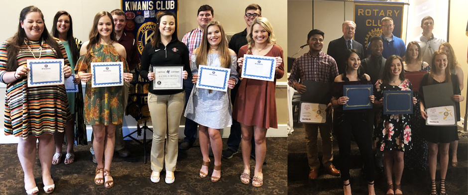 Kiwanis/Rotary/TVCC Scholarship recipients