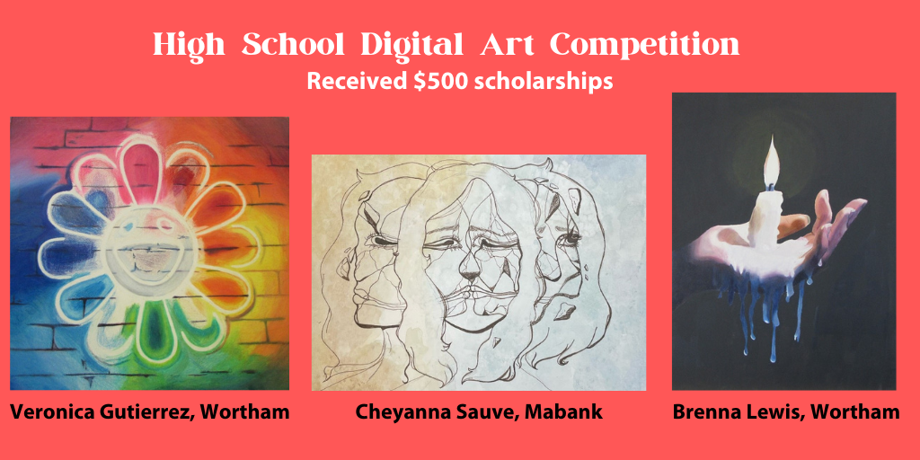 High School Digital Art Competition winners                                                                                                 