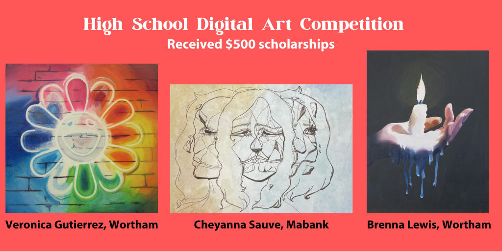 High School Digital Art Competition winners