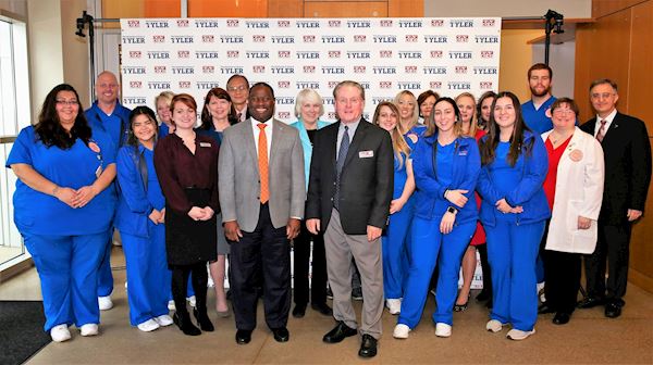 Group Photo of UT Tyler and TVCC Representatives                                                                                            