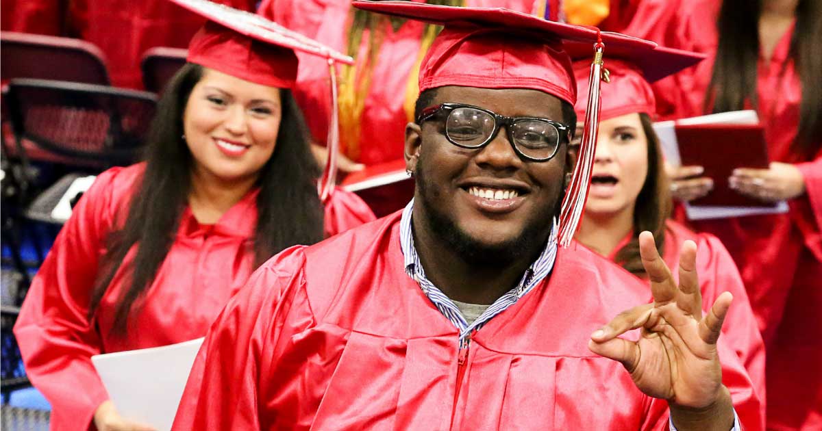 TVCC student at graduation                                                                                                                  