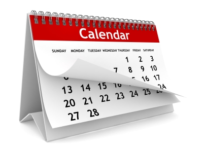 Calendar page                                                                                                                               