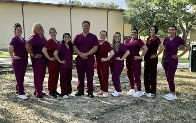 ACE phlebotomy students posing for a photo. 