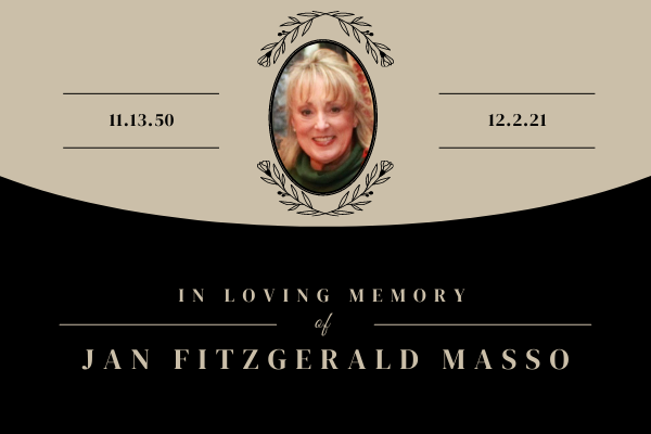Scholarship in memory of Jan Fitzgerald Masso                                                                                               