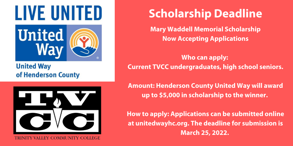 Mary Waddell Scholarship                                                                                                                    